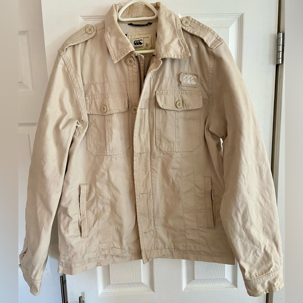 Canterbury of New Zealand Cargo Military Jacket Men’s Size XL Played in Heaven